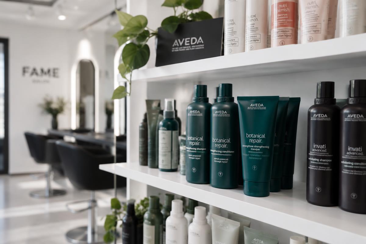 Aveda products available at FAME